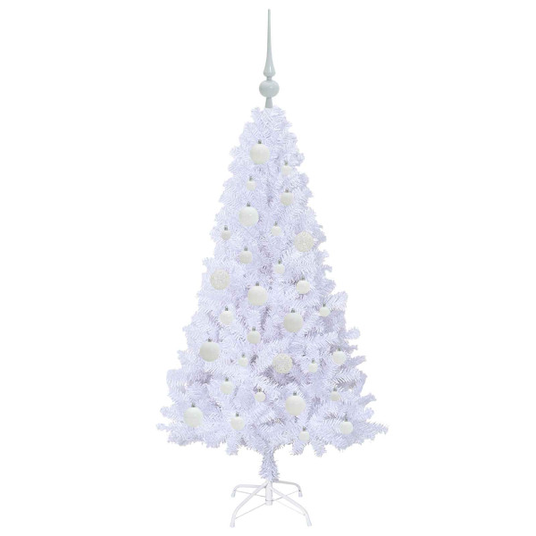 Árbol de Navidad artificial con 150 LED 120 cm PVC y Acero M 4