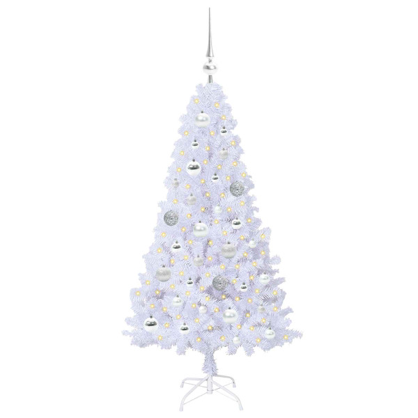 Árbol de Navidad artificial con 150 LED 120 cm PVC y Acero M 3