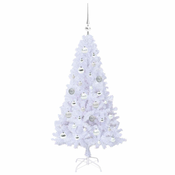 Árbol de Navidad artificial con 150 LED 120 cm PVC y Acero M 4