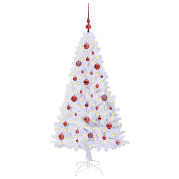 Árbol de Navidad artificial con 150 LED 150 cm PVC y Acero M 3