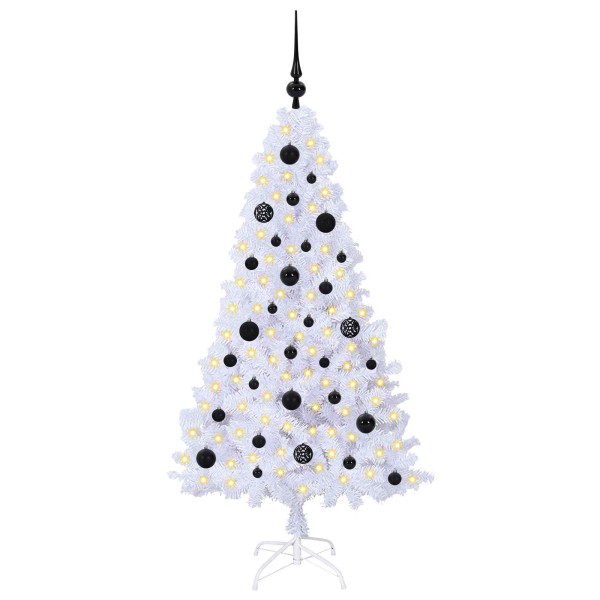 Árbol de Navidad artificial con 150 LED 150 cm PVC y Acero M 3