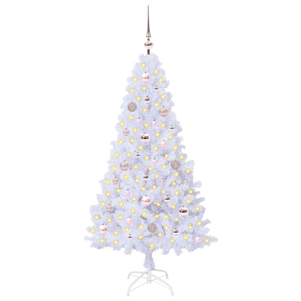 Árbol de Navidad artificial con 150 LED 150 cm PVC y Acero M 3