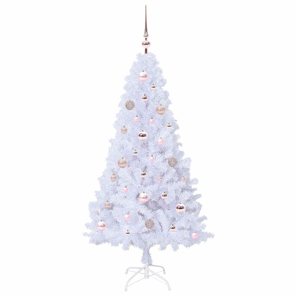 Árbol de Navidad artificial con 150 LED 150 cm PVC y Acero M 4