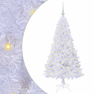 Árbol de Navidad artificial con 150 LED 150 cm PVC y Acero H
