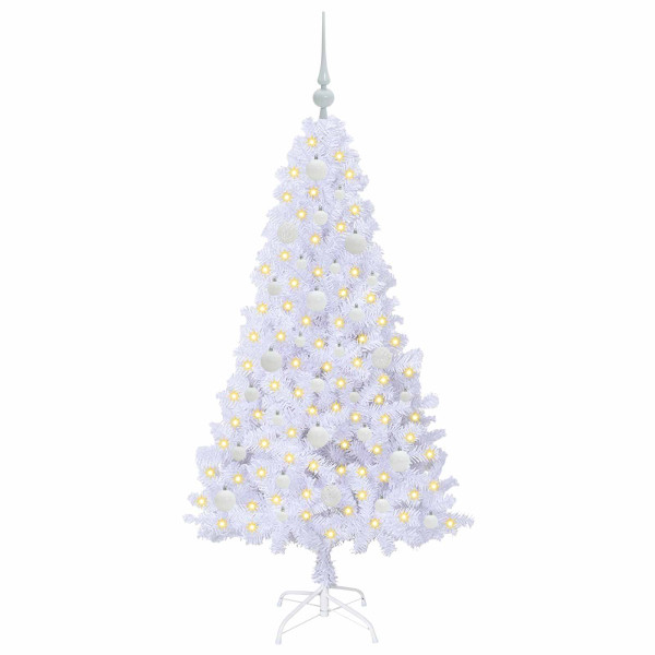Árbol de Navidad artificial con 150 LED 150 cm PVC y Acero M 3