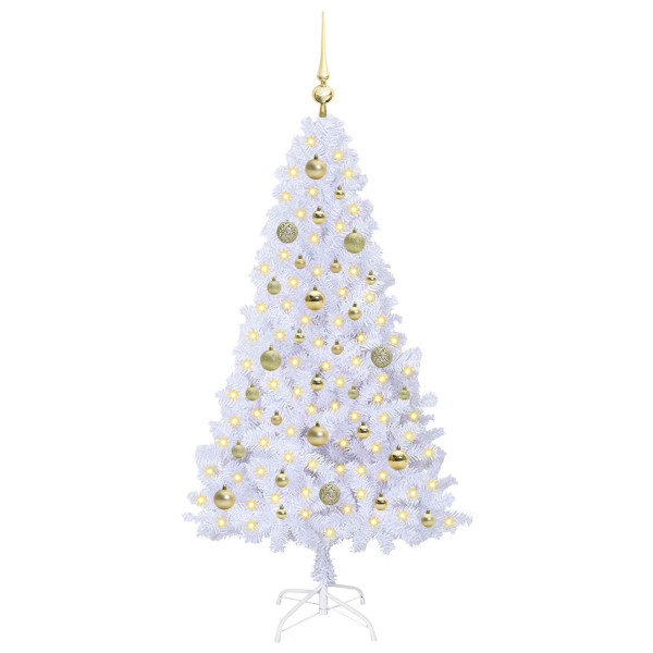 Árbol de Navidad artificial con 150 LED 150 cm PVC y Acero M 3