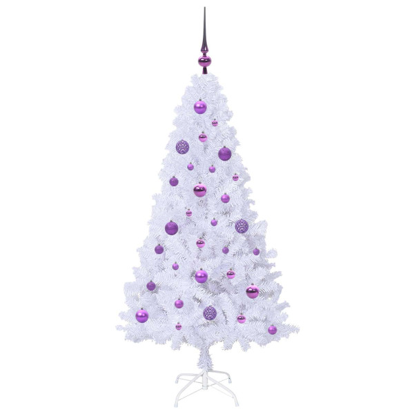 Árbol de Navidad artificial con 150 LED 150 cm PVC y Acero M 4