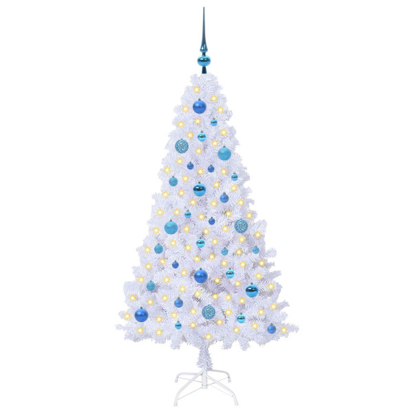 Árbol de Navidad artificial con 150 LED 150 cm PVC y Acero M 3