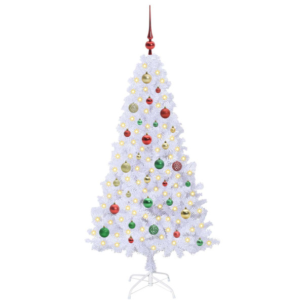 Árbol de Navidad artificial con 150 LED 150 cm PVC y Acero M 3