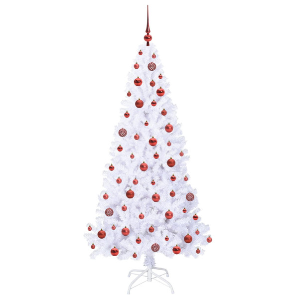 Árbol de Navidad artificial con 300 LED 180 cm PVC y Acero M 4