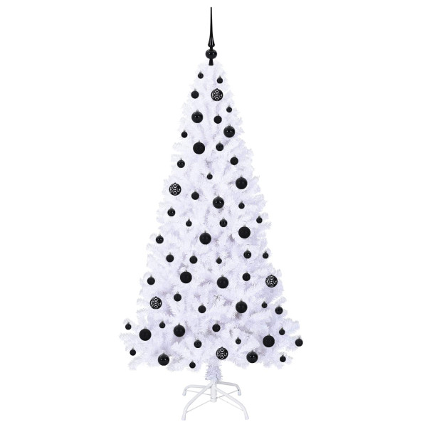 Árbol de Navidad artificial con 300 LED 180 cm PVC y Acero M 4