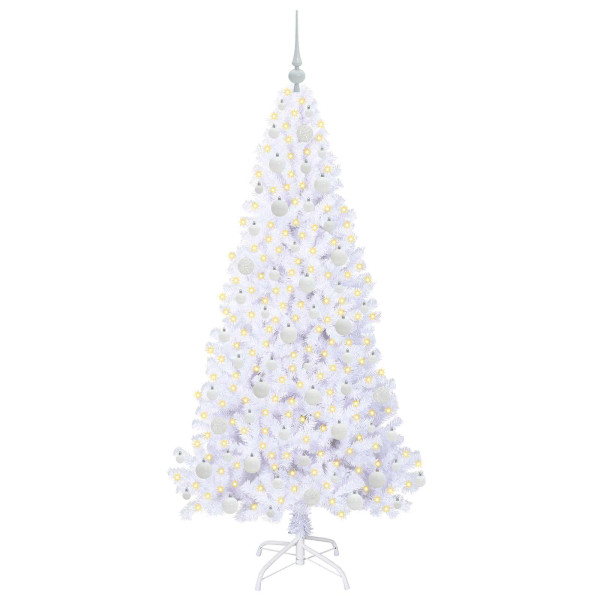 Árbol de Navidad artificial con 300 LED 180 cm PVC y Acero M 3