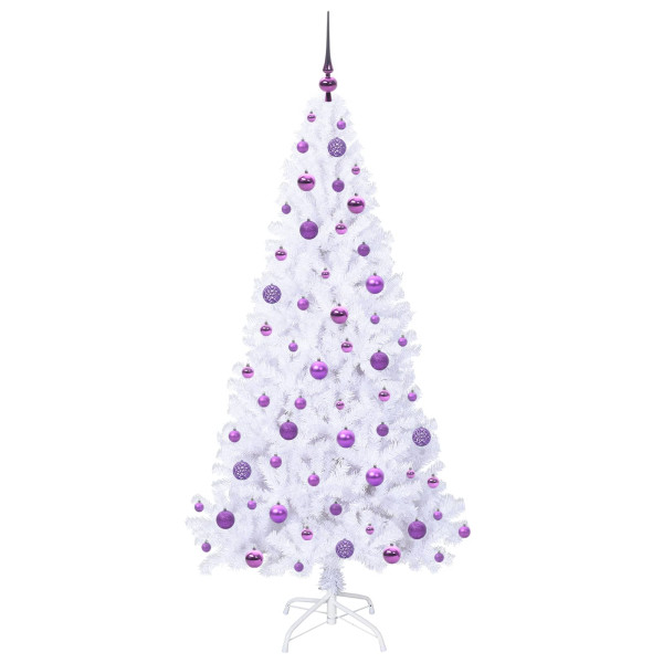 Árbol de Navidad artificial con 300 LED 180 cm PVC y Acero M 2