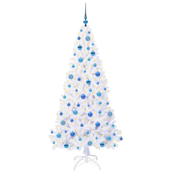 Árbol de Navidad artificial con 300 LED 180 cm PVC y Acero M 3