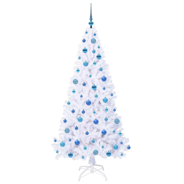 Árbol de Navidad artificial con 300 LED 180 cm PVC y Acero M 4