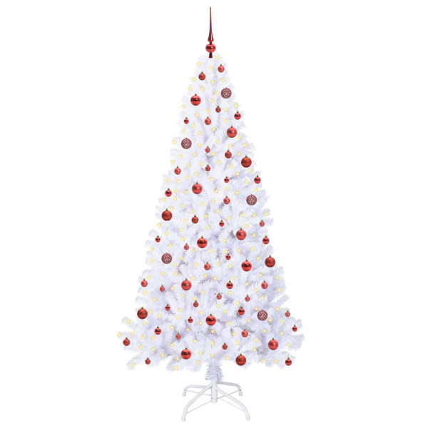 Árbol de Navidad artificial con 300 LED 210 cm PVC y Acero M 3