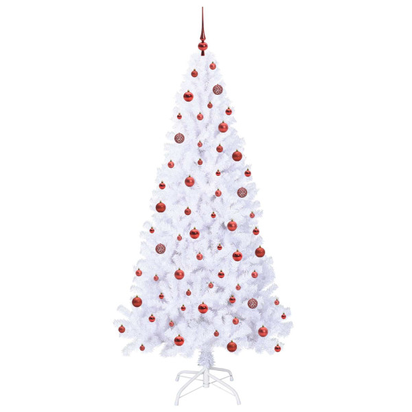 Árbol de Navidad artificial con 300 LED 210 cm PVC y Acero M 4