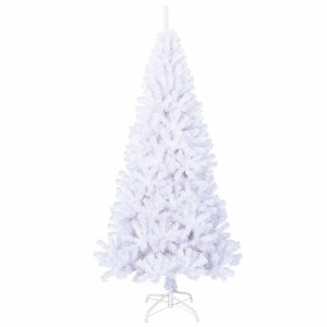 Árbol de Navidad artificial con 300 LED 210 cm PVC y Acero H