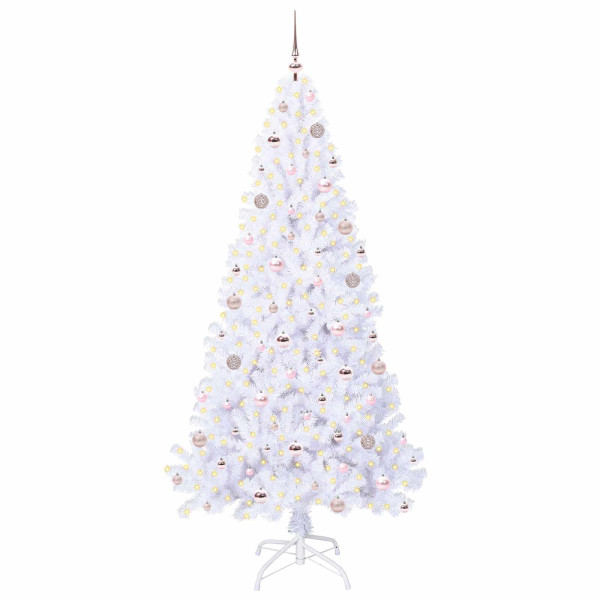 Árbol de Navidad artificial con 300 LED 210 cm PVC y Acero M 3