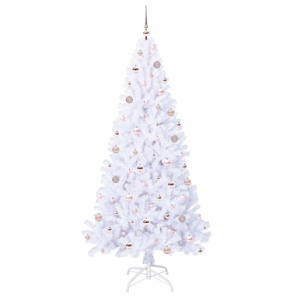 Árbol de Navidad artificial con 300 LED 210 cm PVC y Acero M 4