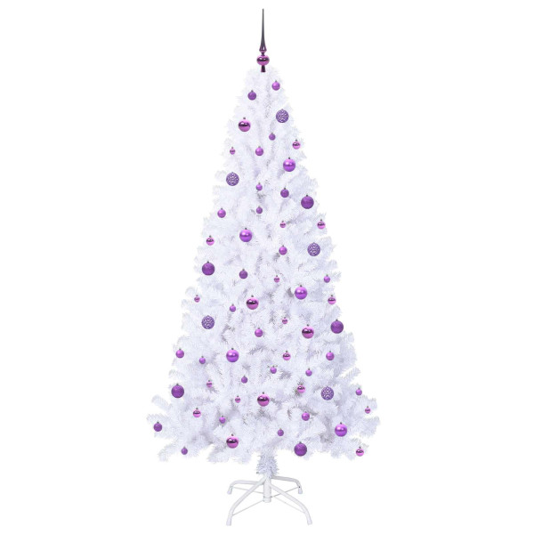 Árbol de Navidad artificial con 300 LED 210 cm PVC y Acero M 4