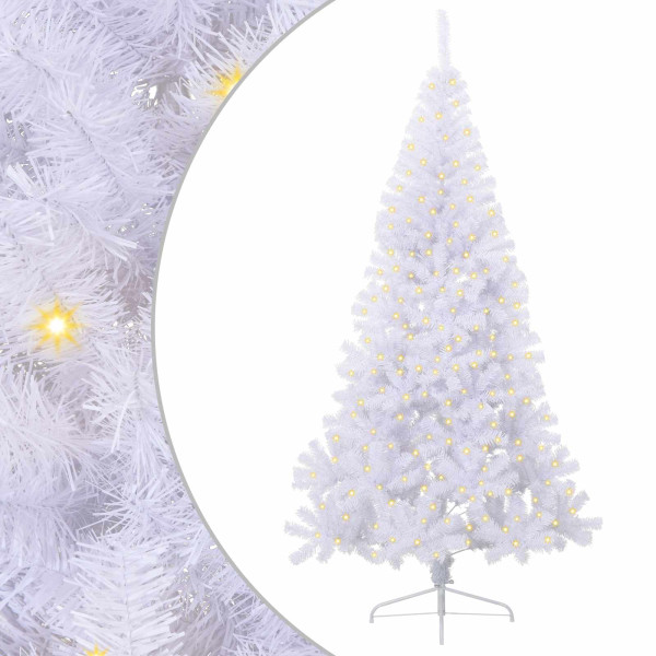 Árbol de Navidad artificial con 300 LED 240 cm PVC y Acero M 2
