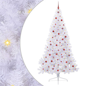 Árbol de Navidad artificial con 300 LED 240 cm PVC y Acero H