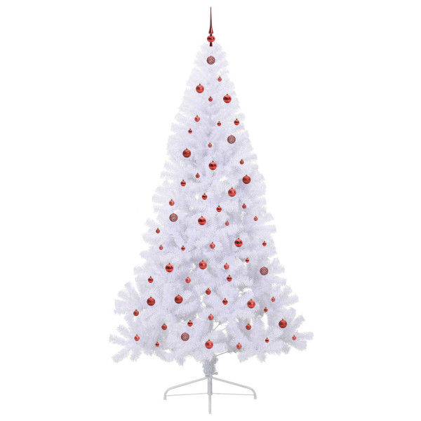 Árbol de Navidad artificial con 300 LED 240 cm PVC y Acero M 4