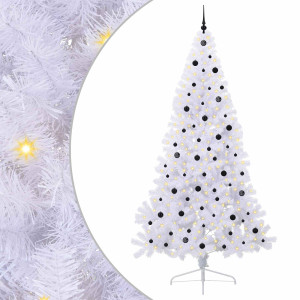 Árbol de Navidad artificial con 300 LED 240 cm PVC y Acero H