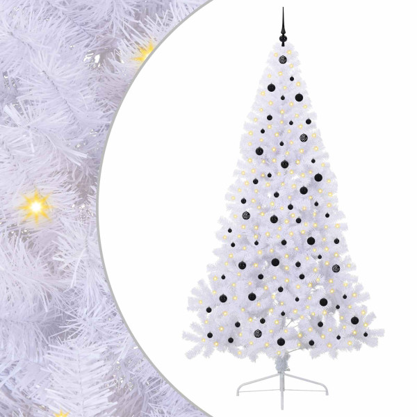 Árbol de Navidad artificial con 300 LED 240 cm PVC y Acero M 2