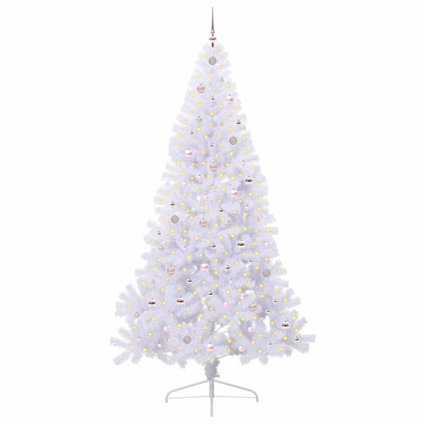 Árbol de Navidad artificial con 300 LED 240 cm PVC y Acero M 3