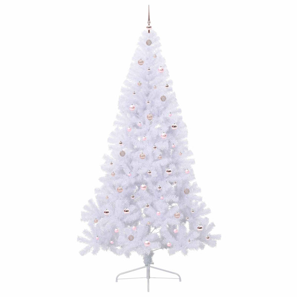 Árbol de Navidad artificial con 300 LED 240 cm PVC y Acero M 4