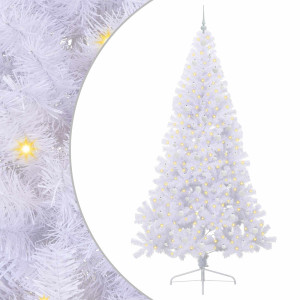 Árbol de Navidad artificial con 300 LED 240 cm PVC y Acero H