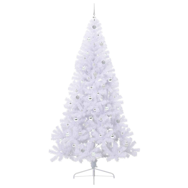 Árbol de Navidad artificial con 300 LED 240 cm PVC y Acero M 4