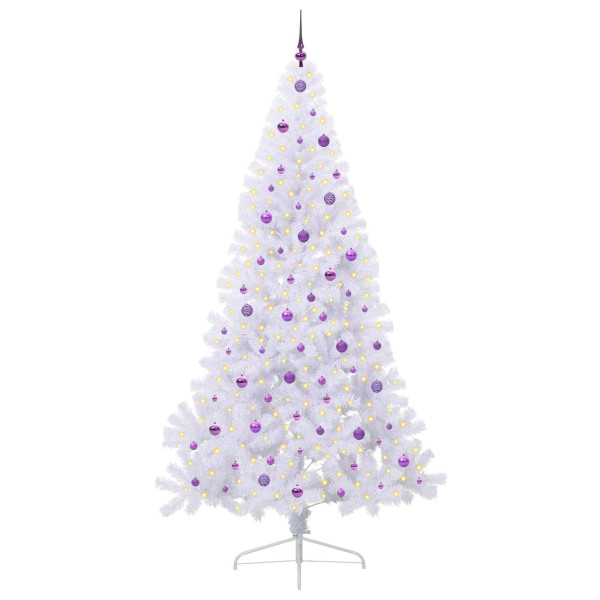 Árbol de Navidad artificial con 300 LED 240 cm PVC y Acero M 3