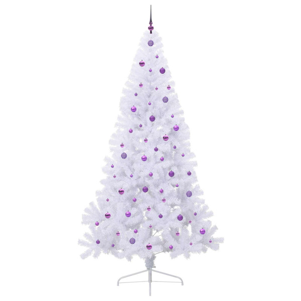 Árbol de Navidad artificial con 300 LED 240 cm PVC y Acero M 4