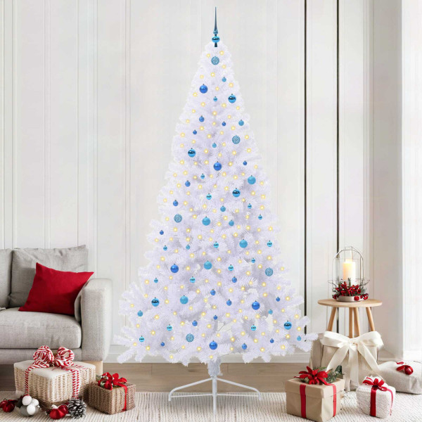 Árbol de Navidad artificial con 300 LED 240 cm PVC y Acero D