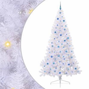 Árbol de Navidad artificial con 300 LED 240 cm PVC y Acero H