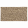 Alfombra Natural y negro 60 x 110 cm yute 1
