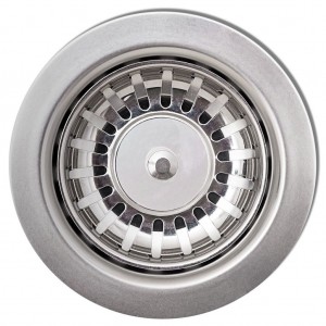 Pia de cozinha de granito com escorredor reversível. creme-branco H