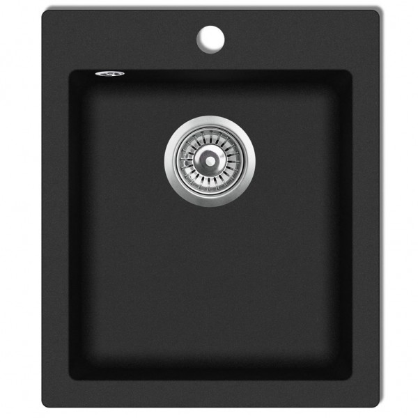 Fregadero sobrepuesto de granito negro D