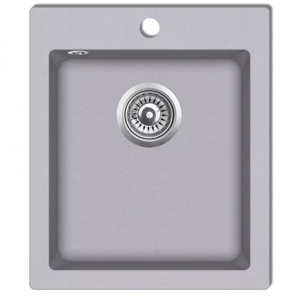 Fregadero sobrepuesto de granito gris D