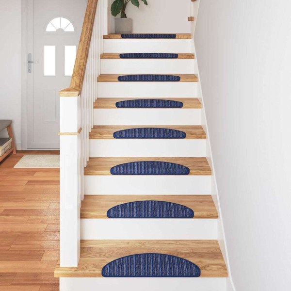 Alfombras autoadhesivas para escaleras 15 pcs Azul M 4