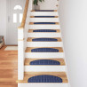 Alfombras autoadhesivas para escaleras 15 pcs Azul 4