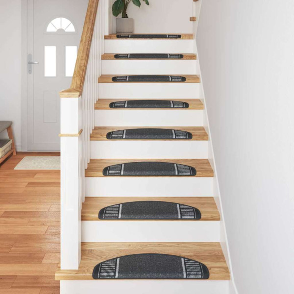 Alfombras autoadhesivas para escaleras 15 pcs Antracita M 4