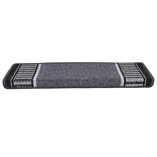 Alfombras autoadhesivas para escaleras 15 pcs Antracita M 5