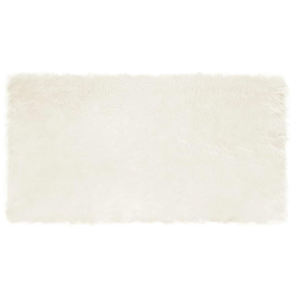 Alfombra de Piel de Oveja Falsa 80 x 150 cm Poliéster D