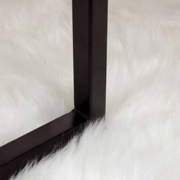 Alfombra de Piel de Oveja Falsa 100 x 100 cm Poliéster M 3