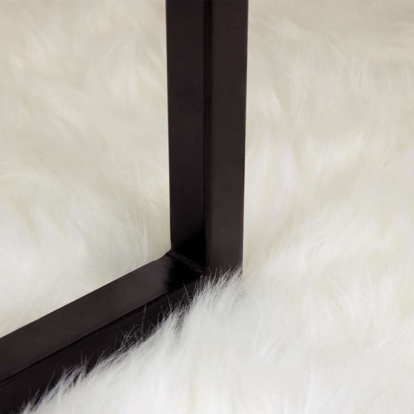 Alfombra de Piel de Oveja Falsa 50 x 80 cm Poliéster M 3