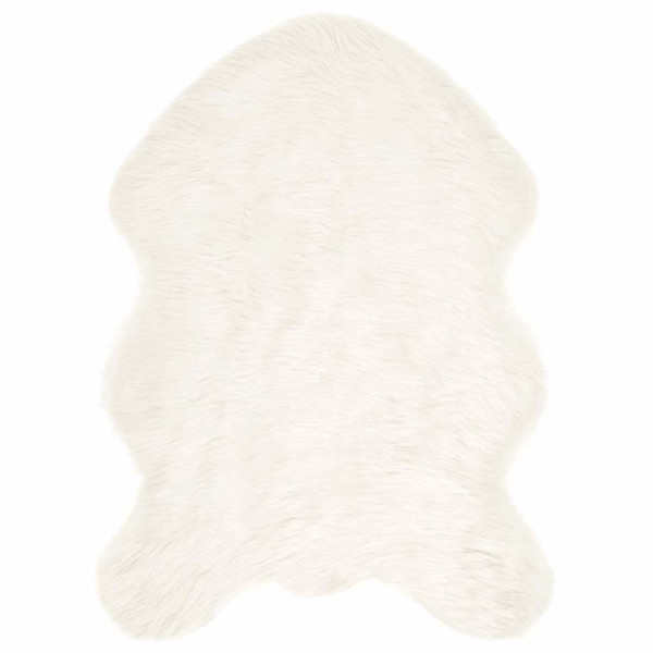 Alfombra de Piel de Oveja Falsa 60 x 90 cm Poliéster D